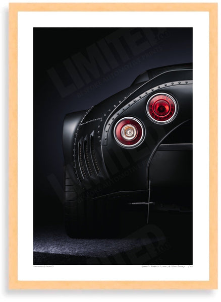 Spyker C8 Double 12 S (detail) A3 (297 x 420 mm / 11.7 x 16.5 in) / Wood Frame (Printed on Fine Art Paper) / No Mount