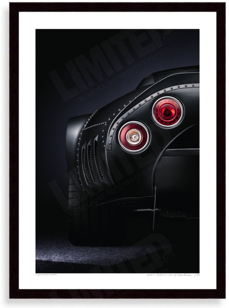 Spyker C8 Double 12 S (detail) A3 (297 x 420 mm / 11.7 x 16.5 in) / Black Wood Frame (Printed on Fine Art Paper) / No