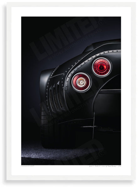 Spyker C8 Double 12 S (detail) A3 (297 x 420 mm / 11.7 x 16.5 in) / White Wood Frame (Printed on Fine Art Paper) / No
