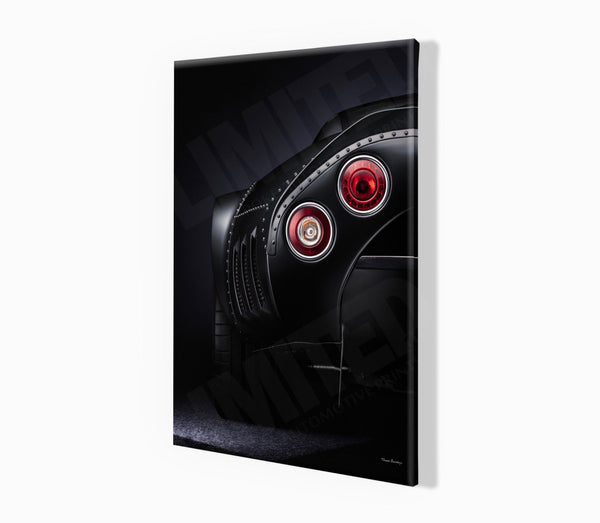 Spyker C8 Double 12 S (detail) A3 (297 x 420 mm / 11.7 x 16.5 in) / Canvas Print (Mounted on Wood Internal Frame) / No