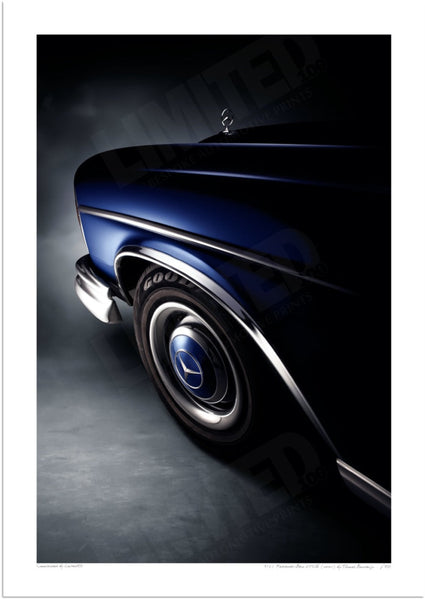 1967 Mercedes-Benz 250SE (detail) A3 (297 x 420 mm / 11.7 x 16.5 in) / Print-Only (Fine Art Paper) / No Mount