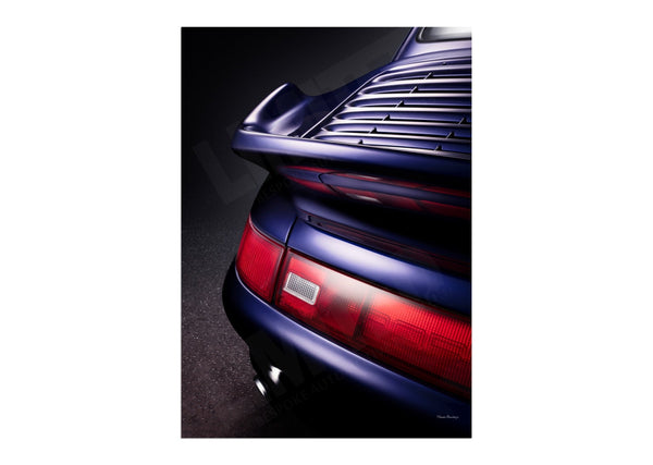 Porsche 993 Turbo (detail) A3 (297 x 420 mm / 11.7 x 16.5 in) / Aluminium Composite / No Mount
