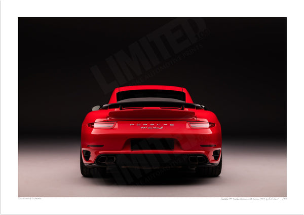 Porsche 911 (991.1) Turbo S Exclusive GB Edition A3 (297 x 420 mm / 11.7 x 16.5 in) / Print-Only (Fine Art Paper) / No