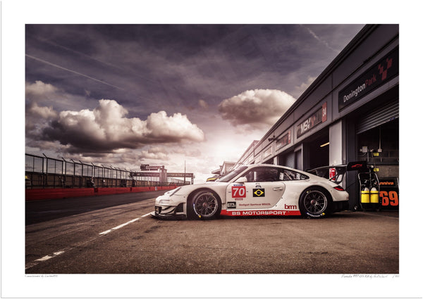 Porsche 997 GT3 RSR A3 (297 x 420 mm / 11.7 x 16.5 in) / Print-Only (Fine Art Paper) / No Mount