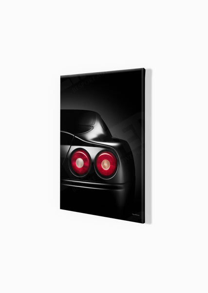 Ferrari 550 Maranello (detail) A3 (297 x 420 mm / 11.7 x 16.5 in) / Canvas Print (Mounted on Wood Internal Frame) / No