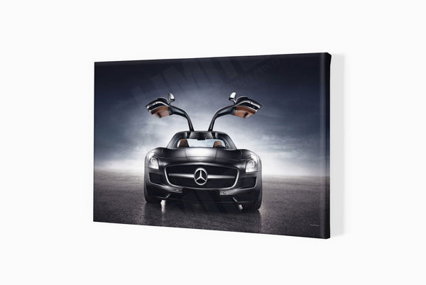 Mercedes-Benz SLS AMG S (257 x 420 mm) / Canvas Print (Mounted on Wood Internal Frame) / No Mount