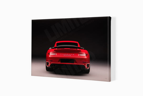 Porsche 911 (991.1) Turbo S Exclusive GB Edition A3 (297 x 420 mm / 11.7 x 16.5 in) / Canvas Print (Mounted on Wood
