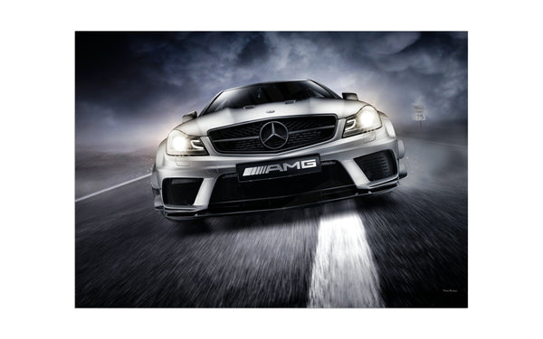 C63 AMG Black Series A3 (297 x 420 mm / 11.7 x 16.5 in) / Aluminium Composite / No Mount