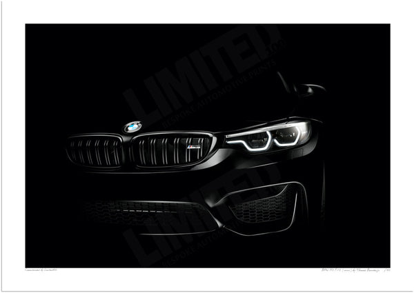 BMW M3 F80 (detail) A3 (297 x 420 mm / 11.7 x 16.5 in) / Print-Only (Fine Art Paper) / No Mount