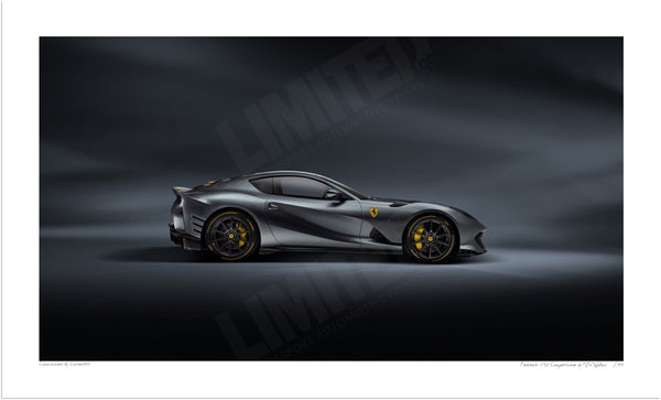 Ferrari 812 Competizione S (254 x 420 mm) / Print-Only (Fine Art Paper) / No Mount