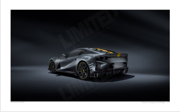 Ferrari 812 Competizione S (262 x 420 mm) / Print-Only (Fine Art Paper) / No Mount