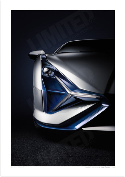 Lamborghini Sián (detail) A3 (297 x 420 mm / 11.7 x 16.5 in) / Print-Only (Fine Art Paper) / No Mount