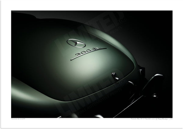 Mercedes-Benz 300 SL Roadster (detail) A3 (297 x 420 mm / 11.7 x 16.5 in) / Print-Only (Fine Art Paper) / No Mount