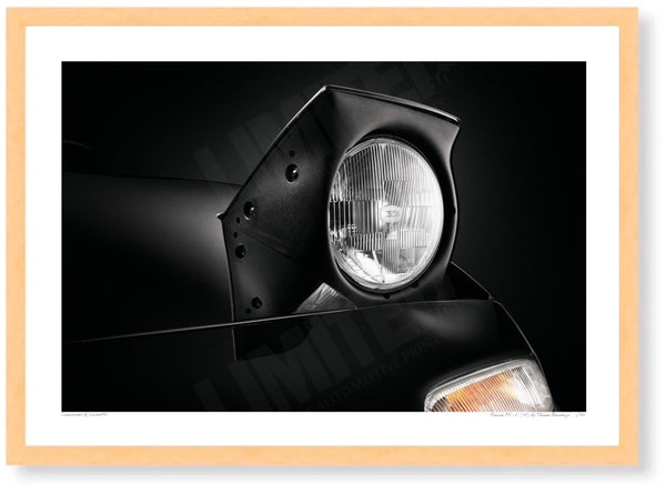 Mazda MX-5 (NA) A3 (297 x 420 mm / 11.7 x 16.5 in) / Wood Frame (Printed on Fine Art Paper) / No Mount