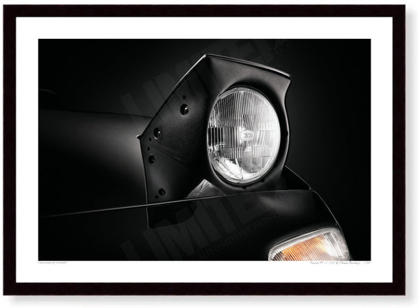 Mazda MX-5 (NA) A3 (297 x 420 mm / 11.7 x 16.5 in) / Black Wood Frame (Printed on Fine Art Paper) / No Mount