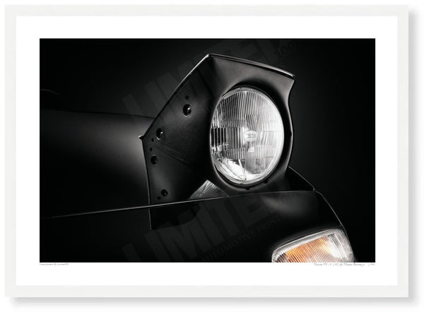 Mazda MX-5 (NA) A3 (297 x 420 mm / 11.7 x 16.5 in) / White Wood Frame (Printed on Fine Art Paper) / No Mount