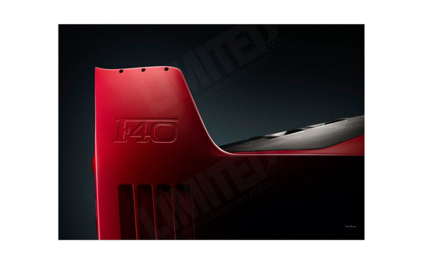 Ferrari F40 Spoiler A3 (297 x 420 mm / 11.7 x 16.5 in) / Aluminium Composite / No Mount