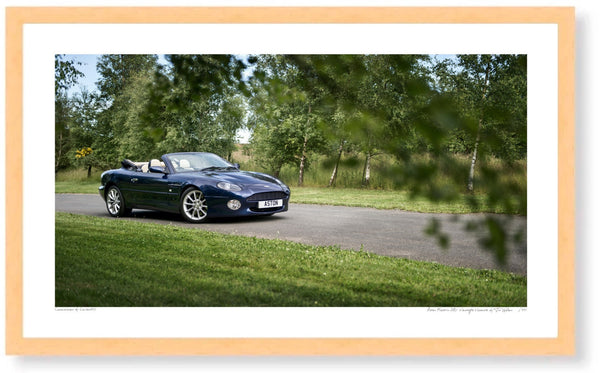 Aston Martin DB7 Vantage Volante S (420 x 247 mm) / Wood Frame (Printed on Fine Art Paper) / No Mount