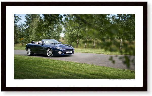 Aston Martin DB7 Vantage Volante S (420 x 247 mm) / Black Wood Frame (Printed on Fine Art Paper) / No Mount