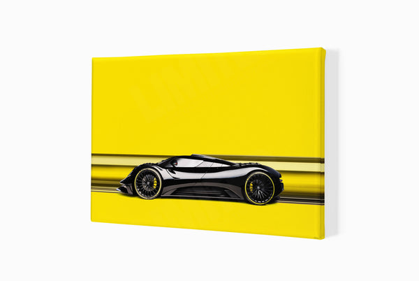 Ares S1 Project at Salon Privé A3 (297 x 420 mm / 11.7 x 16.5 in) / Canvas Print (Mounted on Wood Internal Frame) / No