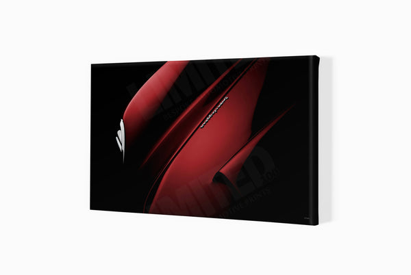 Aston Martin DB5 detail S (420mm x 259) / Canvas Print (Mounted on Wood Internal Frame) / No Mount