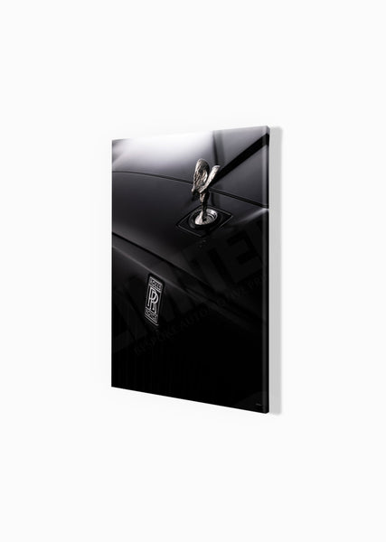 Rolls-Royce Spirit of Ecstasy A3 (297 x 420 mm / 11.7 x 16.5 in) / Canvas Print (Mounted on Wood Internal Frame) / No