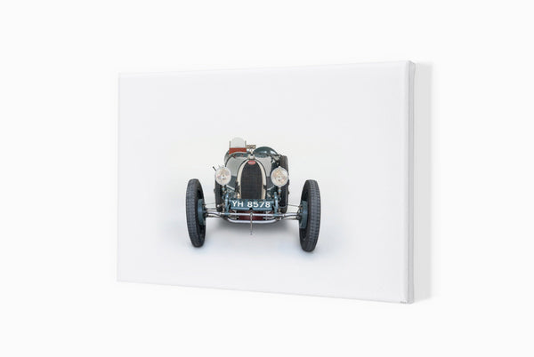 1926 Bugatti Type 35A A3 (297 x 420 mm / 11.7 x 16.5 in) / Canvas Print (Mounted on Wood Internal Frame) / No Mount