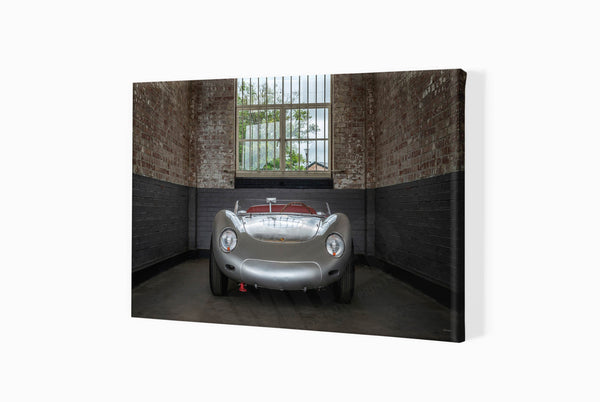 1958 Porsche 718 RSK at Bicester Heritage S (420mm x 270) / Canvas Print (Mounted on Wood Internal Frame) / No Mount