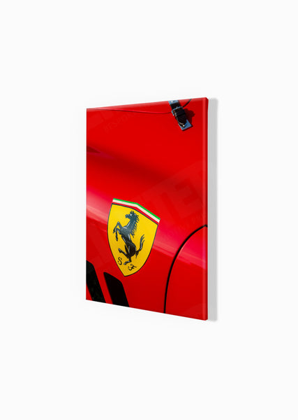 Ferrari 330 LMB detail A3 (297 x 420 mm / 11.7 x 16.5 in) / Canvas Print (Mounted on Wood Internal Frame) / No Mount