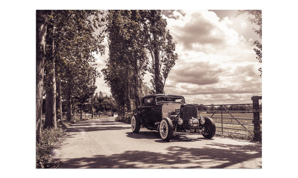1932 Ford Hot Rod at Statfold Barn Railway A3 (297 x 420 mm / 11.7 x 16.5 in) / Aluminium Composite / No Mount