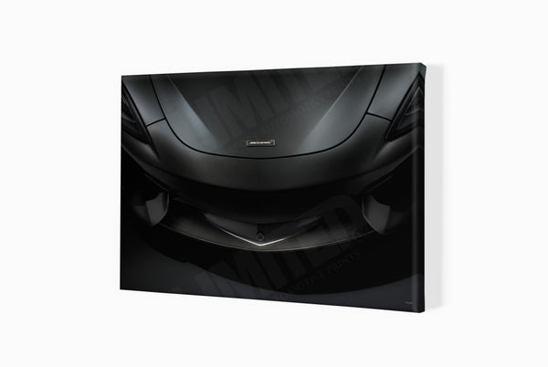 McLaren 570S Carbon A3 (297 x 420 mm / 11.7 x 16.5 in) / Canvas Print (Mounted on Wood Internal Frame) / No Mount