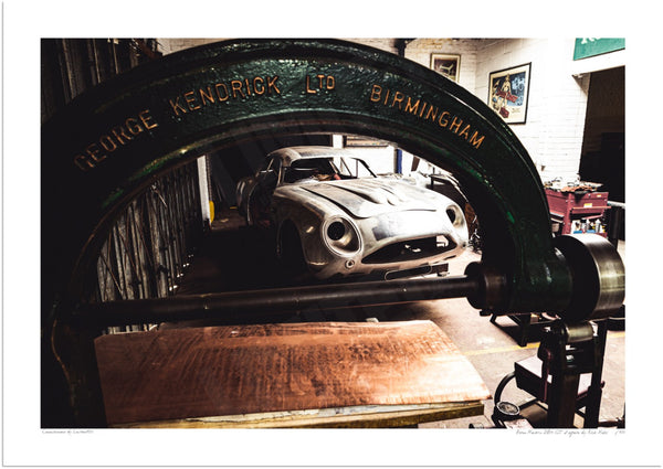 Aston Martin DB4 GT Zagato at Duke of London A3 (297 x 420 mm / 11.7 x 16.5 in) / Print-Only (Fine Art Paper) / No Mount