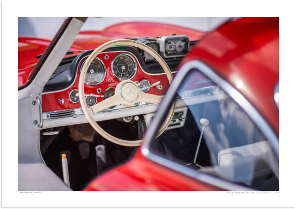 1956 Mercedes-Benz 300 SL A3 (297 x 420 mm / 11.7 x 16.5 in) / Print-Only (Fine Art Paper) / No Mount
