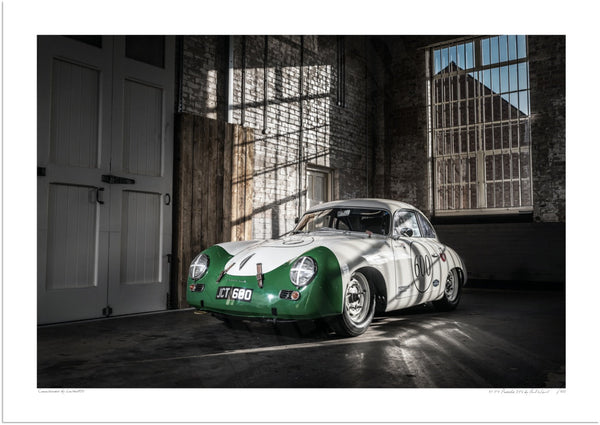 1954 Porsche 356 at Bicester Heritage A3 (297 x 420 mm / 11.7 x 16.5 in) / Print-Only (Fine Art Paper) / No Mount