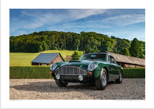 Aston Martin DB4 Series 5 Vantage GT A3 (297 x 420 mm / 11.7 x 16.5 in) / Print-Only (Fine Art Paper) / No Mount
