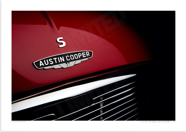 1967 Austin Mini Cooper S detail (landscape) A3 (297 x 420 mm / 11.7 x 16.5 in) / Print-Only (Fine Art Paper) / No Mount