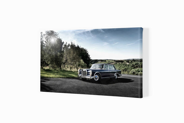 1967 Mercedes-Benz 600 SWB S (420mm x 238) / Canvas Print (Mounted on Wood Internal Frame) / No Mount