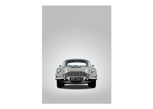 Aston Martin DB5 BMT 216A (Type A) A3 (297 x 420 mm / 11.7 x 16.5 in) / Aluminium Composite / No Mount