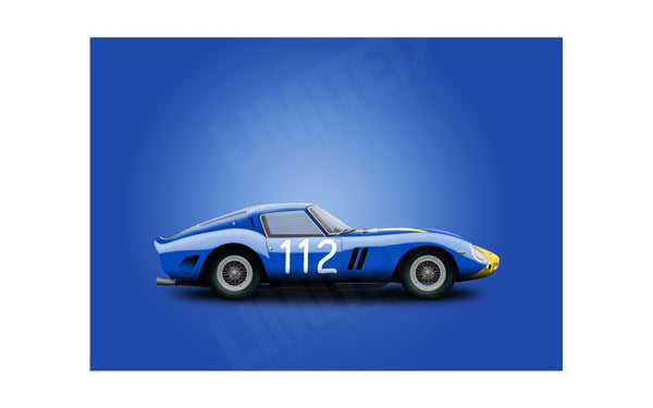 1962 Ferrari 250 GTO Chassis 3445GT A3 (297 x 420 mm / 11.7 x 16.5 in) / Aluminium Composite / No Mount