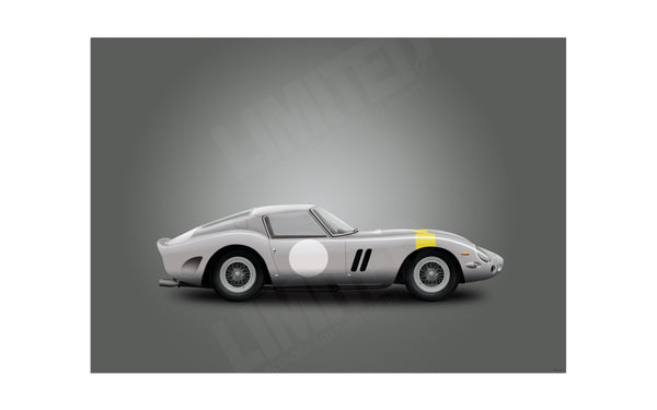 1963 Ferrari 250 GTO Chassis 4153GT A3 (297 x 420 mm / 11.7 x 16.5 in) / Aluminium Composite / No Mount