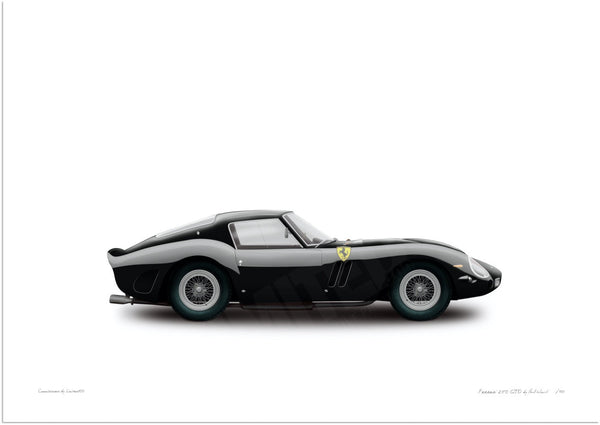 1963 Ferrari 250 GTO Chassis 4219GT A3 (297 x 420 mm / 11.7 x 16.5 in) / Print-Only (Fine Art Paper) / No Mount