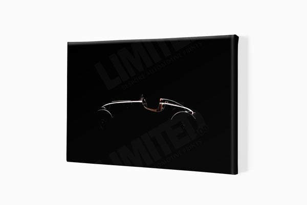 Fiorano T48 Spyder A3 (297 x 420 mm / 11.7 x 16.5 in) / Canvas Print (Mounted on Wood Internal Frame) / No Mount