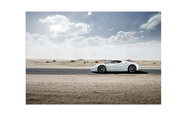 Ferrari 488 Spider in Dubai S (420mm x 291) / Aluminium Composite / No Mount
