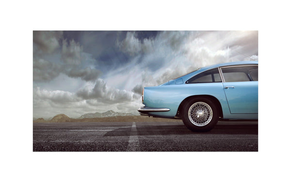 Aston Martin DB4 side profile S (420mm x 226) / Aluminium Composite / No Mount