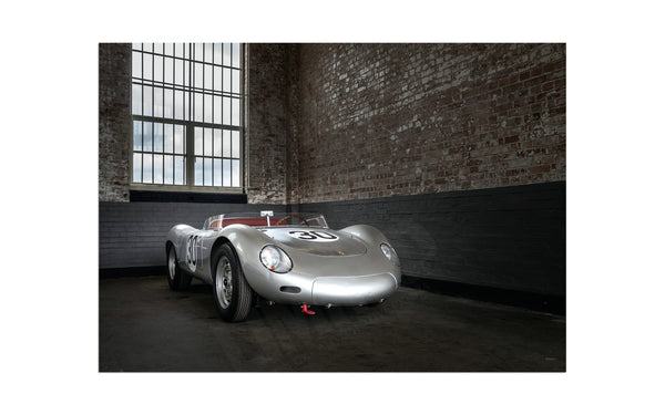 1958 Porsche 718 RSK at Bicester Heritage A3 (297 x 420 mm / 11.7 x 16.5 in) / Aluminium Composite / No Mount