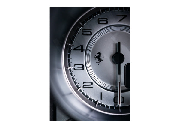 Ferrari 812 GTS rev counter A3 (297 x 420 mm / 11.7 x 16.5 in) / Aluminium Composite / No Mount