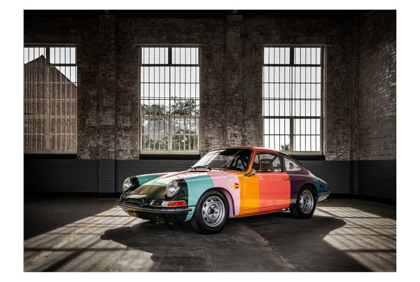 1965 Porsche 911 Paul Smith ’art car’ at Bicester Heritage A3 (297 x 420 mm / 11.7 x 16.5 in) / Aluminium Composite