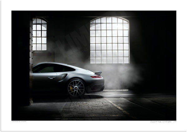 Porsche 911 Turbo S 991 in Zürich (B) A3 (297 x 420 mm / 11.7 x 16.5 in) / Print-Only (Fine Art Paper) / No Mount