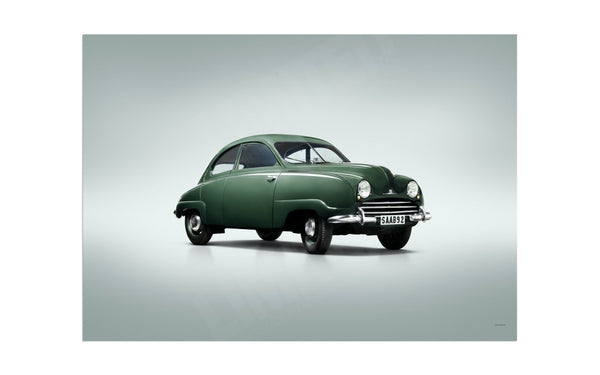 Saab 92 A3 (297 x 420 mm / 11.7 x 16.5 in) / Aluminium Composite / No Mount