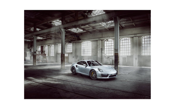 Porsche 911 Turbo S 991 in Zürich (A) A3 (297 x 420 mm / 11.7 x 16.5 in) / Aluminium Composite / No Mount